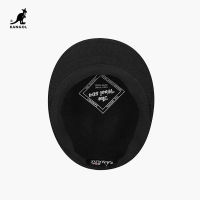 Original KANGOL Beret 504หมวกขนสัตว์ผู้ชายผู้หญิงหมวกขนสัตว์แฟชั่นหมวกสุภาพสตรีสีทึบสบายๆหมวกฤดูหนาวฤดูใบไม้ร่วงและฤดูหนาว Beret