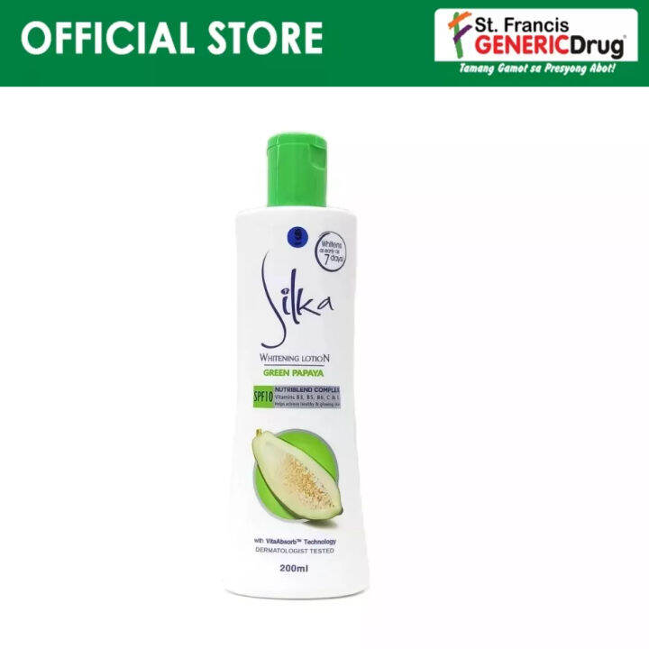 Silka Green Papaya Whitening Lotion 200mL Lazada PH
