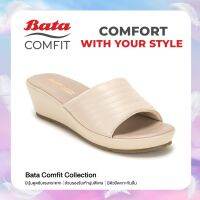 Online Exclusive Bata บาจา รองเท้าเพื่อสุขภาพ แบบสวม พร้อมเทคโนโลยีคุชชั่น รองรับน้ำหนักเท้า รุ่น CAISY สีเบจ 6808049 สีดำ 6806049