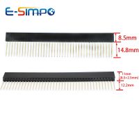 5pcs 2.54 millimetri PC104 1x40P Singola Riga Dritto Femminile Spille connettore Lungo Spille 12.2/14.8mm PCB Connettore della Striscia Connettore Femmina Presa