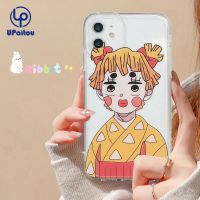 เคส UPaitou สำหรับ Redmi 12 4G A1 12C 10C 10A 10 9A 9C 9 9 9T Note 12 11S 10S 9S 11 10 9 8 Pro Poco X3NFC X3Pro X3 Mi 11T 12 Pro 11lite 10การ์ตูนผีทำลายตานางฟ้าเคสโทรศัพท์ TPU นิ่มใสฝาครอบป้องกัน