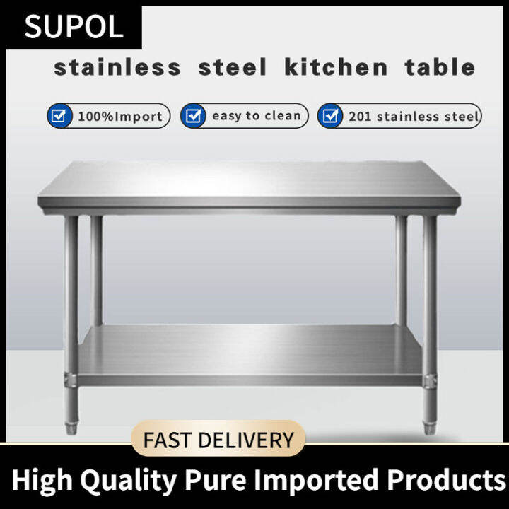 SUPOL Stainless Steel Medical Table Stainless Working Table Kitchen