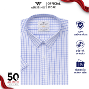Áo sơ mi ngắn tay ARISTINO dáng Regular Fit, chất liệu Bamboo mềm nhẹ