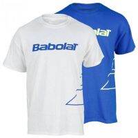 Babolatbs01 เสื้อเทนนิส แขนสั้น ผ้าฝ้าย ใส่สบาย สําหรับผู้ชาย