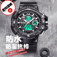 Watch mens high-end handsome junior high school students trend luminous black technology cool net red waterproof multi-function electronic watch