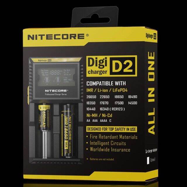 แท่นชาร์จเปล่า-nitecore-d2-ของแท้-โค้ดบนกล่องเช็คได้