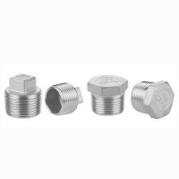 1Pcs 304 Stainless Steel Outer Screw Plug Water Pipe Plug 1/2 3/4 1 1/8 1/4 3/8 External Plug