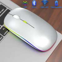 Anmck Bluetooth Wireless Silent Mouse For Computer Rechargeable Mini Magic 2.4G USB Wireless Mouse For Laptop PC Mouse