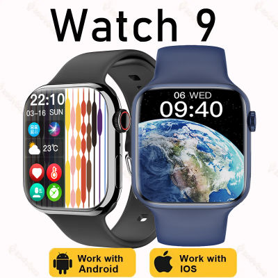 ใหม่ Smart Watch ผู้ชายผู้หญิงสำหรับ Apple Series Watch 9เสมอบนจอแสดงผลอุณหภูมิของร่างกาย BT NFC S Mart W Atch สำหรับ Apple Android