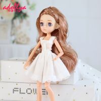 (Popular toys)  Adollya แฟชั่น11ที่สามารถเคลื่อนย้ายร่วมตุ๊กตา BJD ครบชุด1/6พิโคเซคอนพลาสติกกับเสื้อผ้าผมยาวสาวของเล่นแต่งตัวตุ๊กตาสำหรับ