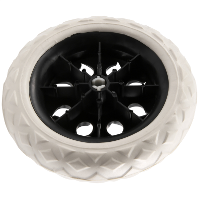 Black White Plastic Core Foam Cartwheel Casters