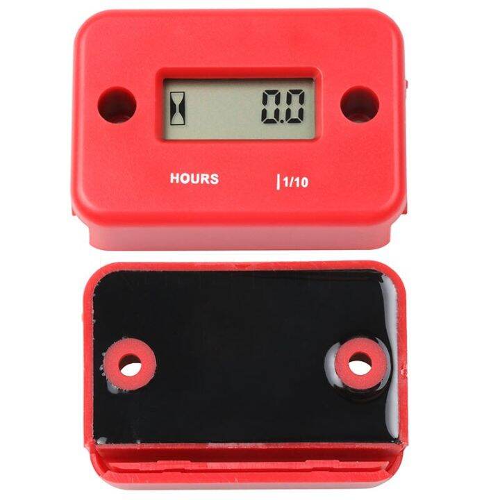 Waterproof Digital Hour Meter LCD Display Portable Engine Gauge Hour