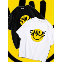 ลายใหม่ Smile สมายด์ พร้อมส่ง ผลิตจากผ้าคอตตอล 100%S-5XL