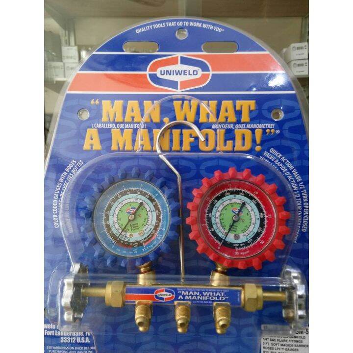 N8,Manifold Gauge Uniweld for R12 R22 R134A Lazada PH