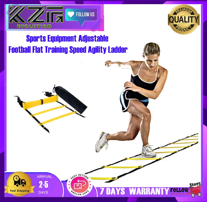 KZF EVOLUTION Sports Equipment Adjustable Football Flat Training Speed Agility Ladder Lazada PH