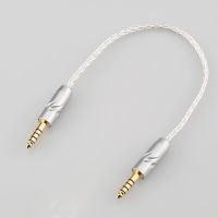 819AG ใหม่ Audiocrast DIY HIFI Single 4.4Mm สายอะแดปเตอร์เสียงสำหรับผู้ชายแบบสมดุลตัวผู้ถึง4.4มม. 4.4อะแดปเตอร์ตัวผู้กับตัวผู้