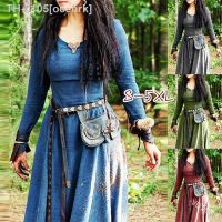 ✻❒✖ ocehrk Medieval vestido de manga longa maxi robe vintage fada elven renascentista celta viking gothic roupas fantasia baile