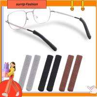 SURRIP FASHION 2 Pairs ทำจากขนสัตว์ ปลอกปลายแว่น ปลายหูจับ ชุดกันลื่นสำหรับแว่นตา ชุดขาแว่น ทนทานต่อการใช้งาน กันลื่น ตัวยึดแว่นตาถัก แว่นกันแดดสำหรับผู้หญิง