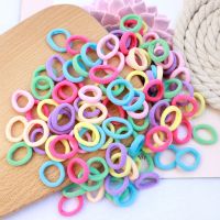 120 Pcs Kids Hair Ties Hair Bands Girls Sweets Scrunchie Rubber Band for Girls and Kids Multicolor Seamless Hair Bands Elastic