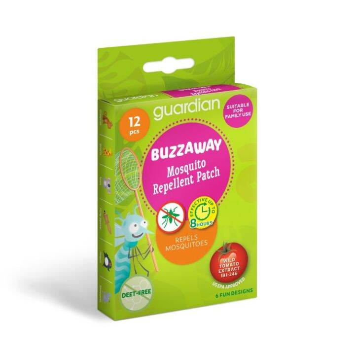 Guardian Buzzaway Mosquito Repellent Patch 12's No Deet Repel