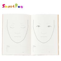 A4 Face Templates for Makeup Beauty Face Chart Art , 30 Sheets Paper