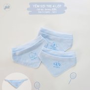 Set 3 yếm tam giác Goodmama sợi tre cho bé 0-3 tuổi