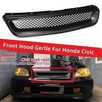 ▦ ABS Black Car Front Bumper Hood Grill Grille Cover Trim for Honda Civic EK CX DX EX HX LX Type R 1996 1997 1998