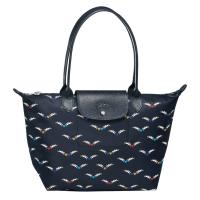 longchamp 1899 Large / 2605 Medium Le Pliage Chevaux Ailes Long Handle Tote bag Nylon Shoulder Dumpling Bag