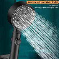 Handheld Shower Head With Hose Black 5 Functions Water Spray Shower Head Powerful Shower Head With ONOFF Switch For Kids s