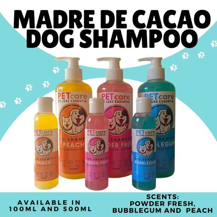 Hot sales Luxe Essential Dog Cat pet Shampoo Madre de cacao with neem