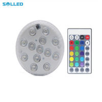 SOLLED ไฟใต้น้ำพร้อมถ้วยดูดแม่เหล็ก13 RGB LED ไฟดำน้ำสระว่ายน้ำไฟกลางคืน