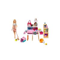 ส่งตรงจากร้านขายสัตว์เลี้ยง Barbie ญี่ปุ่น-ร้านขายสัตว์เลี้ยง-ตัดแต่งด้วย! ตุ๊กตาและชุดอุปกรณ์] [3ปี ~] GRG90