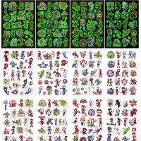 ♙ Disney Anime Luminous Tattoos Spiderman and His Amazing Friends Cartoon Stickers for Kids Arm Face Glowing Body Art Tattoo Gift