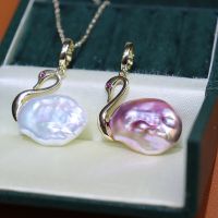 Freshwater Pearl White/Pinkpurple Pendant Necklace