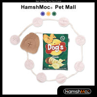 HamshMoc Plush Dog Snuffle ของเล่น IQ Sniffing การฝึกอบรมสุนัขของเล่นชามอาหารนุ่ม Foraging Interactive ปริศนา Feeder เกม Chew Squeaky