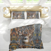 Deer In The Forest Pattern 3pcs Bedding Sets Full King Twin Queen King Size Bed Sheet Duvet Cover Set Pillowcase No Comforter