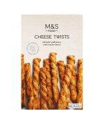 มาร์ค แอนด์ สเปนเซอร์ ขนมปังกรอบรสเนยแข็ง Marks &amp; Spencer Cheese Twists Savoury 125g