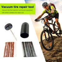 Bike Tubeless Tire Repair Tool Kit Mini MTB Road Bike Tire Plug Puncture Flat Repair Patch Drill Portable Sealant Rubber Strip Tire Repair ToolsTires