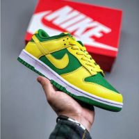 2023 Original sb duk Low cut Skate Shoes Casual Sports Sneakers For Men Women Yellow-Green