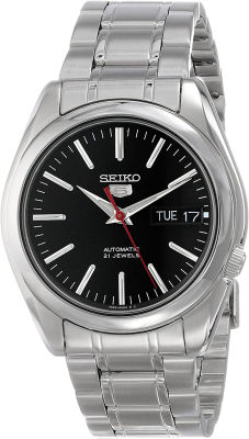 Seiko 5 Mens Stainless Steel Watch Red