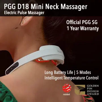 Folding Portable Neck Massager 5 Modes Massage Pulse Infrared