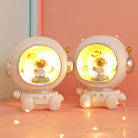 Astronaut resin sculpture star lamp creative astronaut piggy bank resin ornament home decoration small night lamp