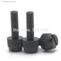 ↂ 100pcs M3 M4 M5 M6 M8 Black or white nylon hand tighten screws antirust bolt plastic knurled screws insulation bolts