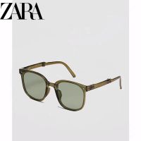 ZARAˉ Folding Sunglasses Retro Versatile Driving Sunscreen Advanced Womens Trendy Sunglasses Look Slim Face and UV Protection