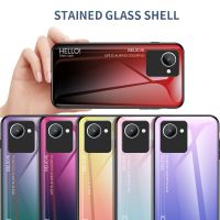 สำหรับ Realme เคส C30s ฝาครอบหลังกระจกนิรภัยไล่ระดับสีเคสโทรศัพท์เคส Realme C30s C 30S