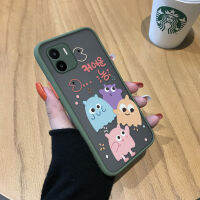 เคสโทรศัพท์ Xiaomi Redmi A2 A1การ์ตูนรูปครอบครัวมอนสเตอร์เด็กชายเด็กหญิงน่ารักสัตว์มีน้ำค้างแข็งโปร่งใสแข็งกันกระแทกฝาครอบหลังแบบเต็มเคสป้องกันกล้อง