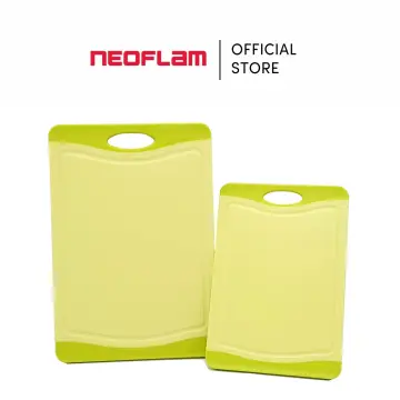 Neoflam Microban Protection Cutting Board 3 Piece Set, Stain & Odor/BPA  Free, Reversable Board, Upgraded Larger Juice Groove, Non-Slip EZ Grip  Handle