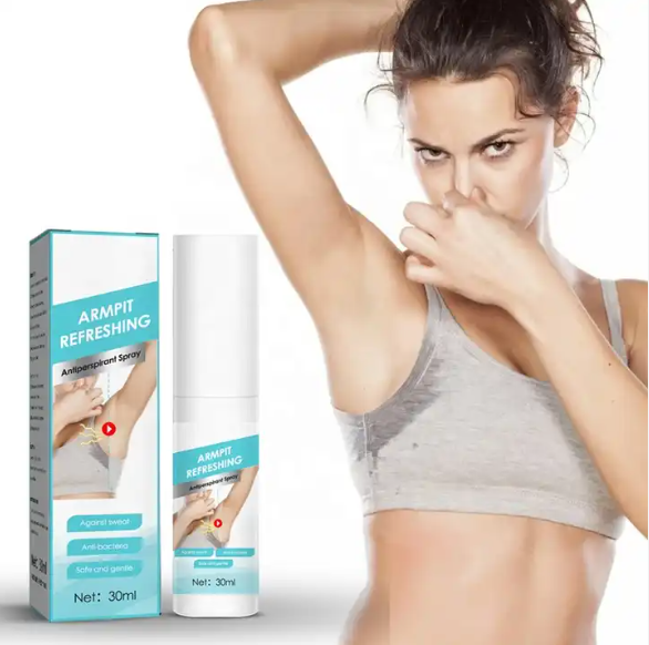 Original 30ml Armpit Antiperspirant Spray Refreshing Underarm Body Odor Sweat Deodorant Spray