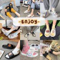 COD  ❉EnJoy พร้อมส่ง (LT) รองเท้าแตะแบบสวม สวยน่ารักใส่สบาย ทนทาน รองเท้าสไตล์เกาหลี※