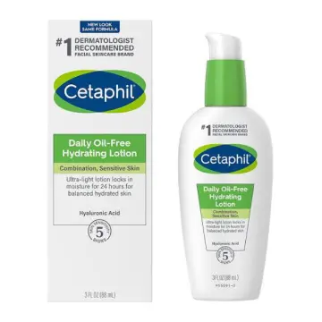 Cetaphil Oily Skin Cleanser (500ml) - Gentle Foaming Daily Facial Cleanser,  Ideal Face Wash for Sensitive & Daily Hydrating Lotion with Hyaluronic Acid  - 24Hr Hydration - Fragrance-Free, 88ml : : Beauty